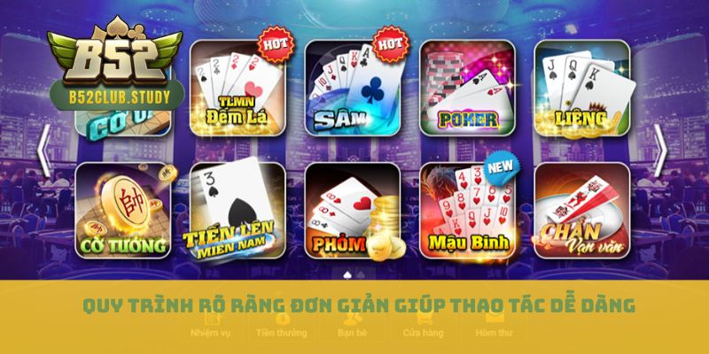 Quy trình rõ ràng đơn giản giúp thao tác dễ dàng