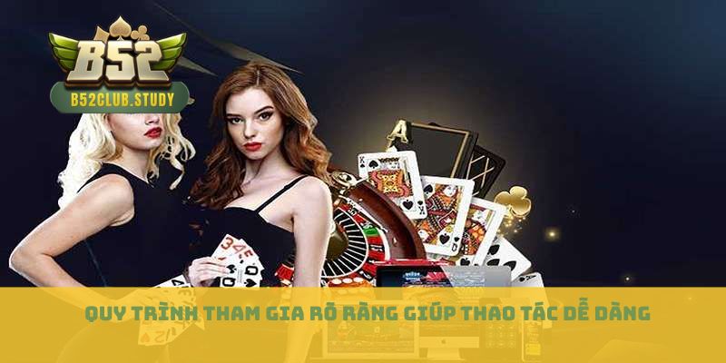Quy trình tham gia rõ ràng giúp thao tác dễ dàng